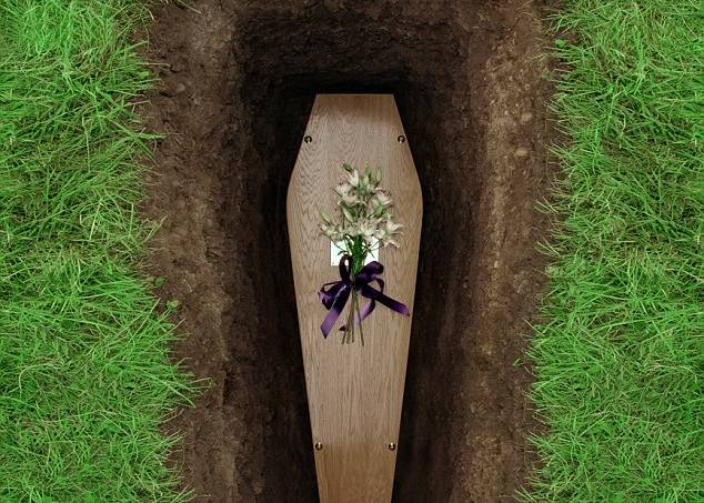 sonhar com caixão no cemitério