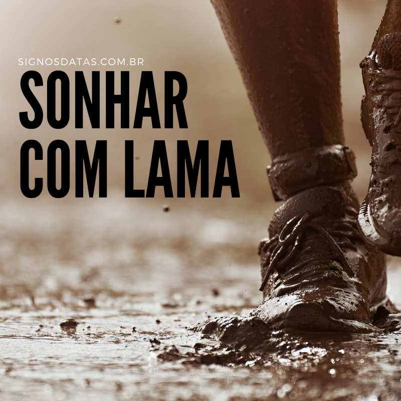 sonhar com lama